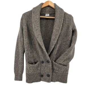 J Crew Wallace Merino Wool Shawl Collar Cardigan Sweater Mens Small GrandpaCore